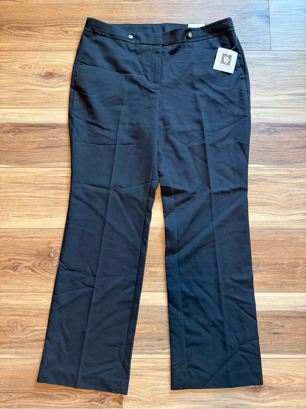 NWT Ann Klein Women's Black Dress Pants